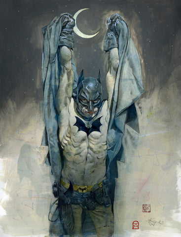 Kent Williams Original Art Batman 2023 Illustration