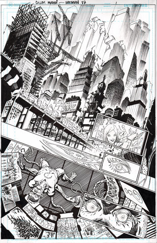 Guillem March Original Art Batman #87 Page 1