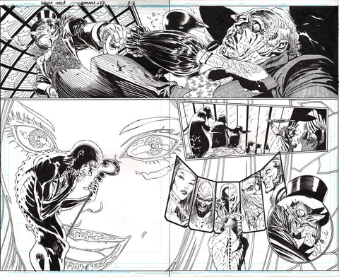 Guillem March Original Art Batman #87 Page 2-3 Double Page