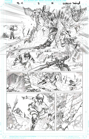Sergio Davila Original Art Black Knight #3 Page 16