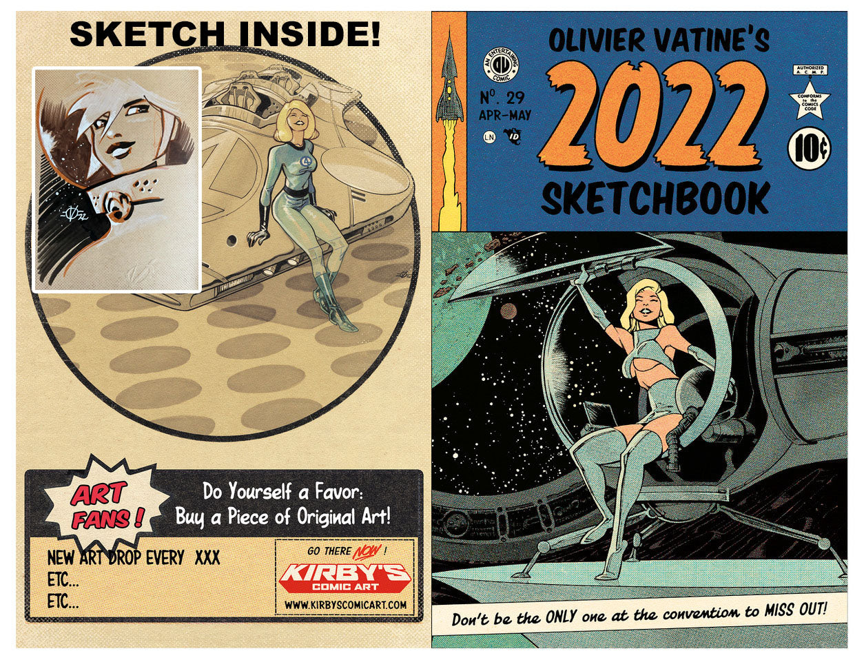 ONLINE EXCLUSIVE SKETCH & SIGNED EDITION Olivier Vatine Sketchbook 2022