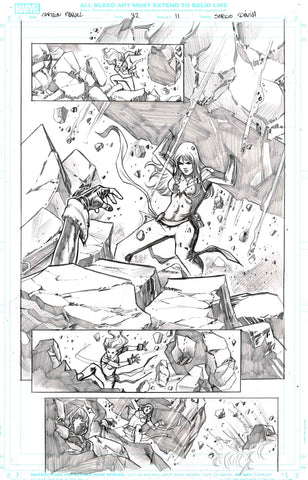 Sergio Davila Original Art Captain Marvel #32 Page 11