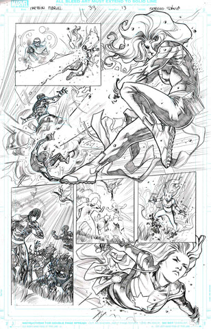 Sergio Davila Original Art Captain Marvel #33 Page 13