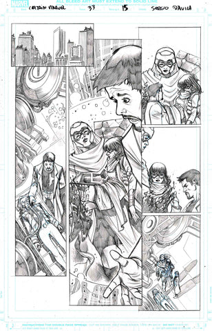 Sergio Davila Original Art Captain Marvel #33 Page 15