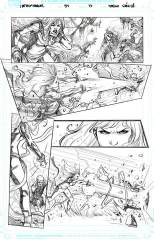 Sergio Davila Original Art Captain Marvel #34 Page 13