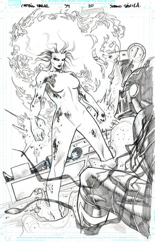 Sergio Davila Original Art Captain Marvel #34 Page 20