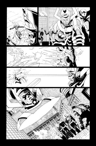 Victor Nava Original Art Inks Cosmic Ghost Rider Destroys Marvel History #1 Page 10