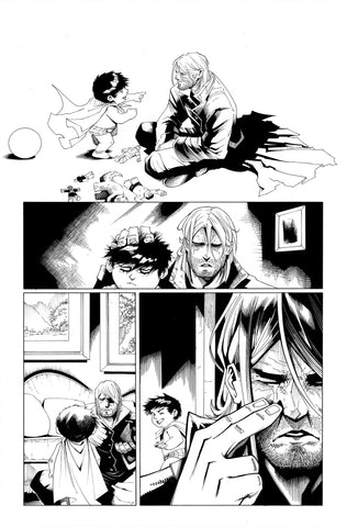 Victor Nava Original Art Inks Cosmic Ghost Rider Destroys Marvel History #1 Page 16