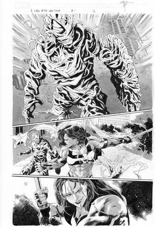 Francesco Mobili Original Art Avengers: Curse of the Man-Thing #1 Page 14