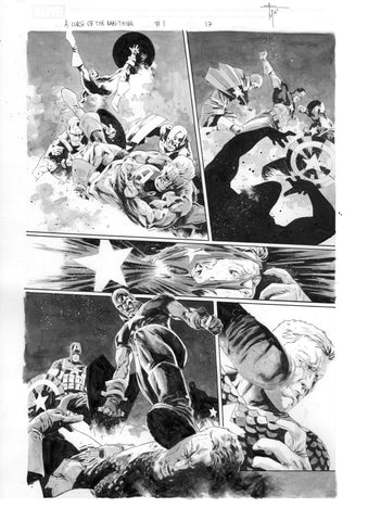 Francesco Mobili Original Art Avengers: Curse of the Man-Thing #1 Page 17