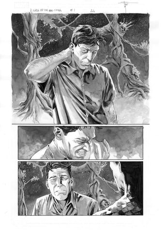 Francesco Mobili Original Art Avengers: Curse of the Man-Thing #1 Page 24
