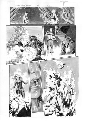 Francesco Mobili Original Art Avengers: Curse of the Man-Thing #1 Page 27