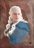 Zu Orzu Deluxe Daenerys Game of Thrones Glossed 12x18" Canvas Limited to 3