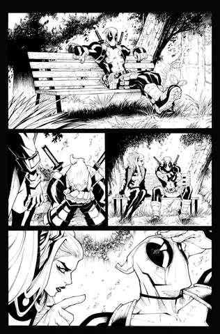 Victor Nava Original Art Inks Deadpool #5 Page 1