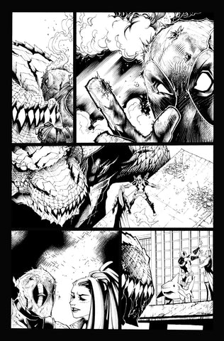 Victor Nava Original Art Inks Deadpool #5 Page 10
