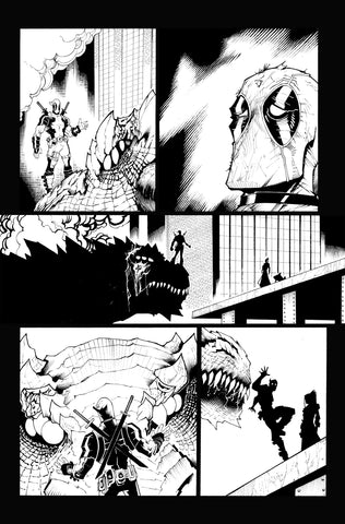 Victor Nava Original Art Inks Deadpool #5 Page 15
