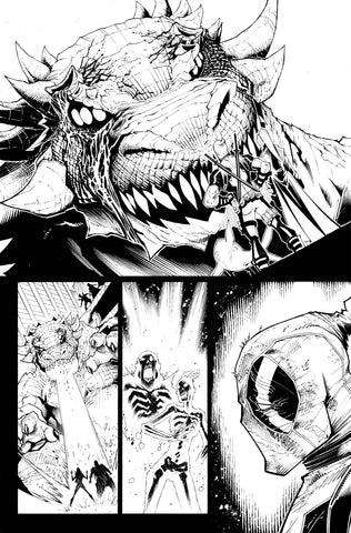 Victor Nava Original Art Inks Deadpool #5 Page 16