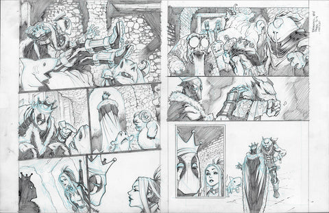 Gerardo Sandoval Original Art Deadpool #7 Page 3-4