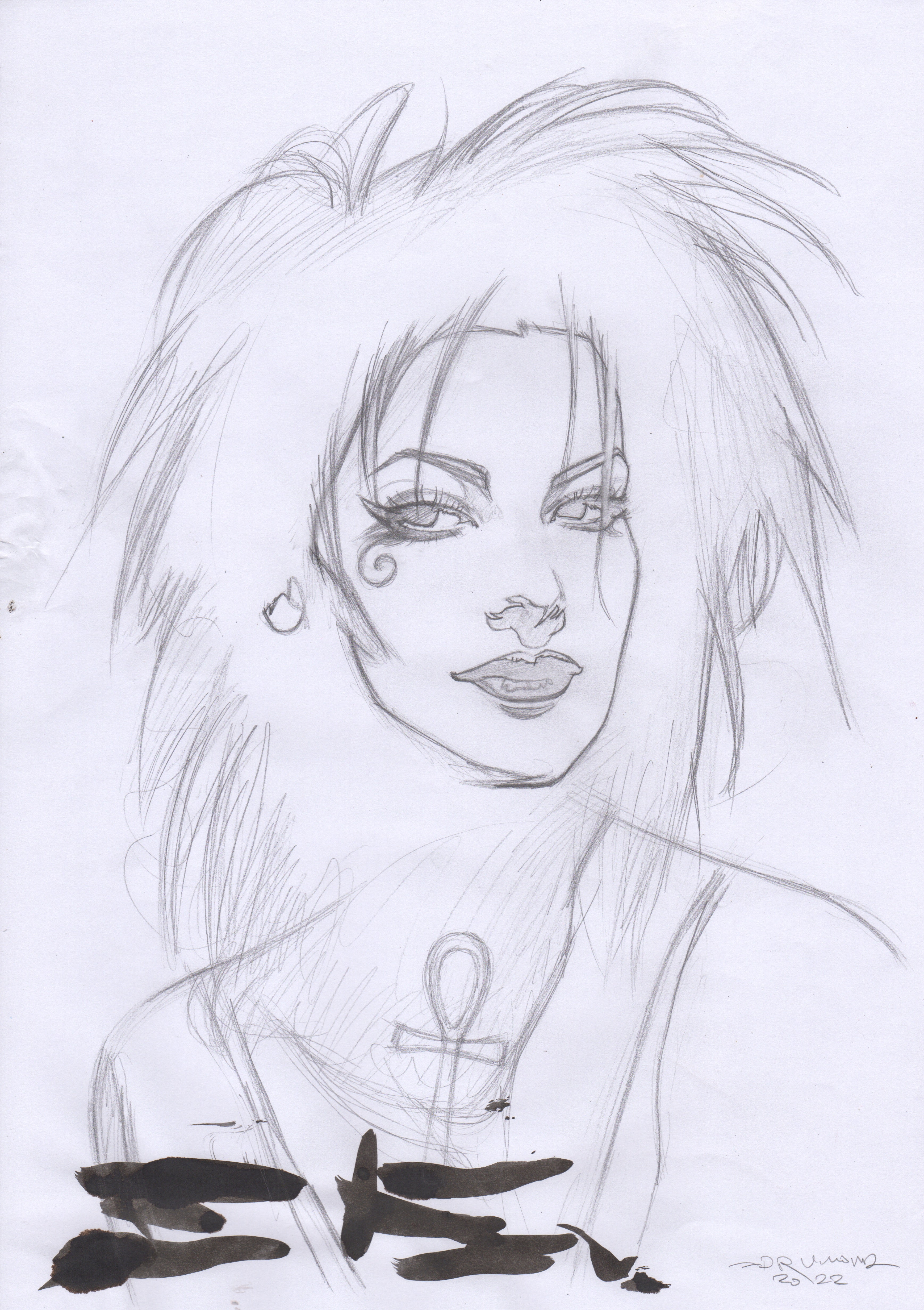 Ricardo Drumond Original Art Death Sandman Month Concept