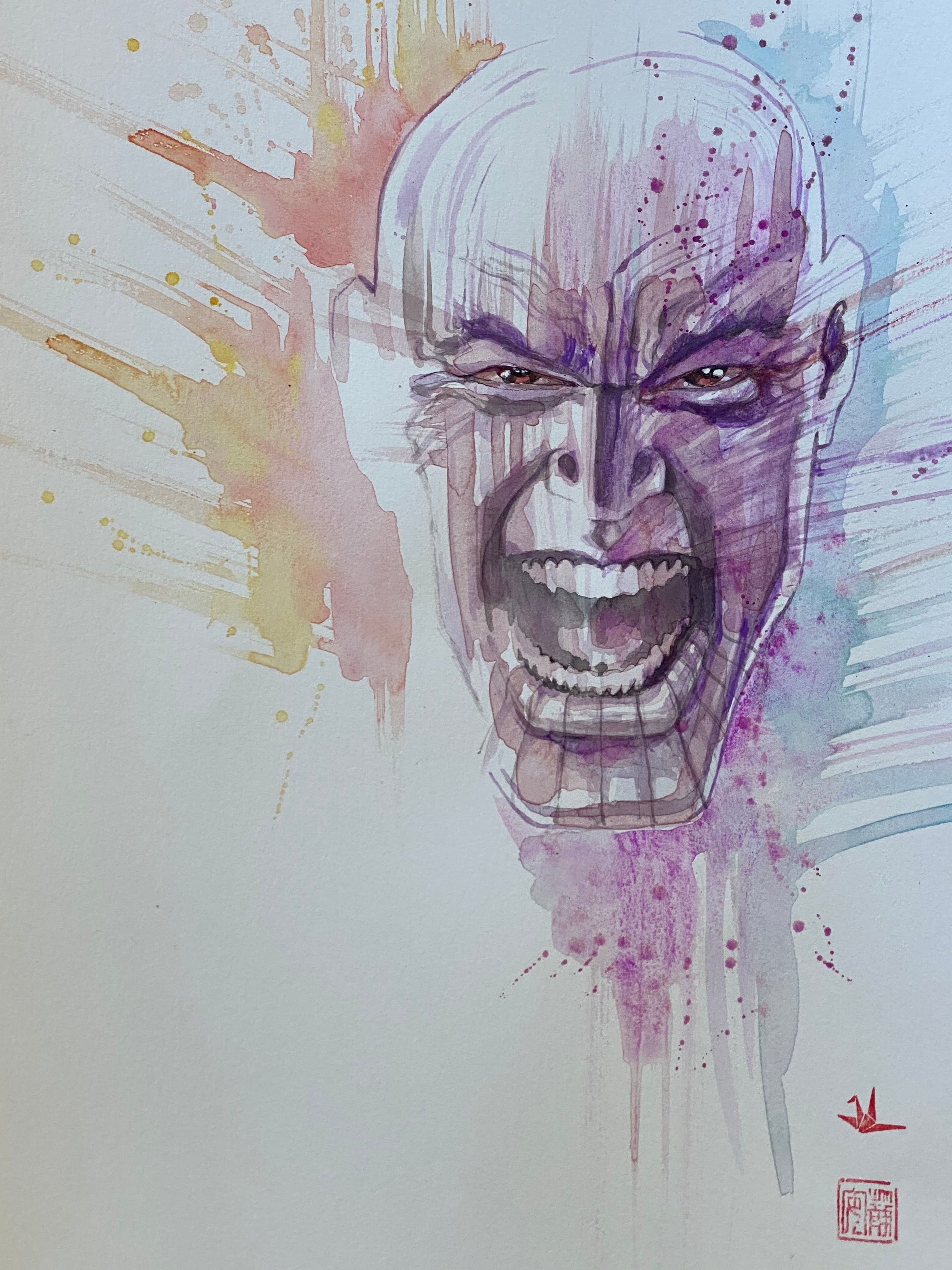 David Mack Original Art Eternals #11 Cover (Includes 3 Pieces- see images)