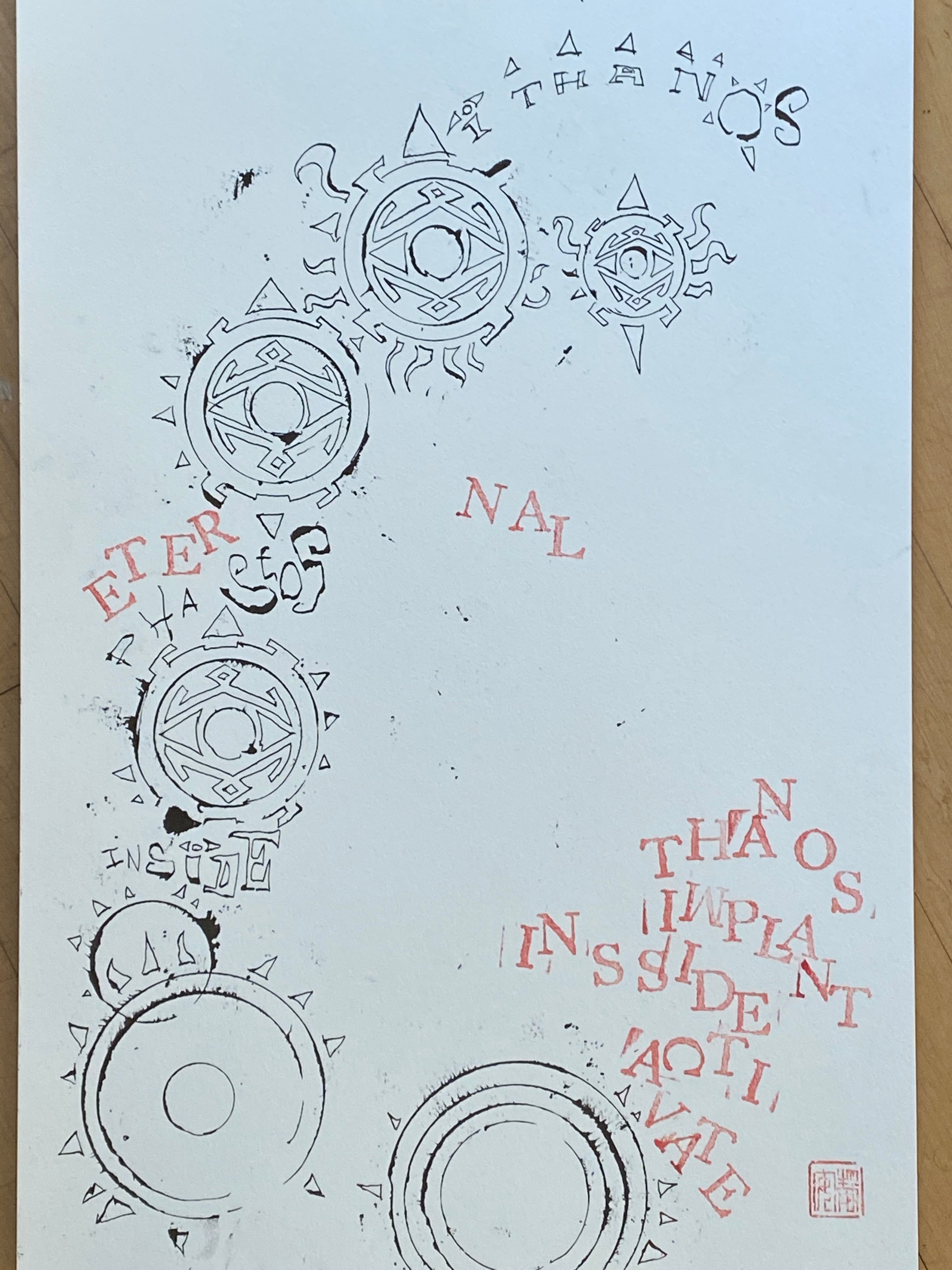 David Mack Original Art Eternals #11 Cover (Includes 3 Pieces- see images)