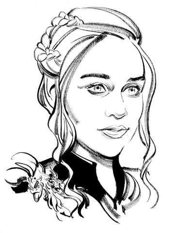 Kagan McLeod Original Art Game of Thrones Weekly Entertainment 2019 Illustration Daenerys