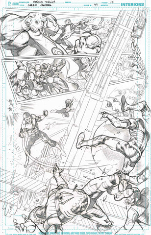 Sergio Davila Original Art Green Lantern #49 Page 16
