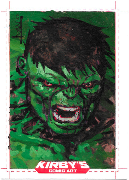 Michal Ivan Original Art Hulk Sketch Card