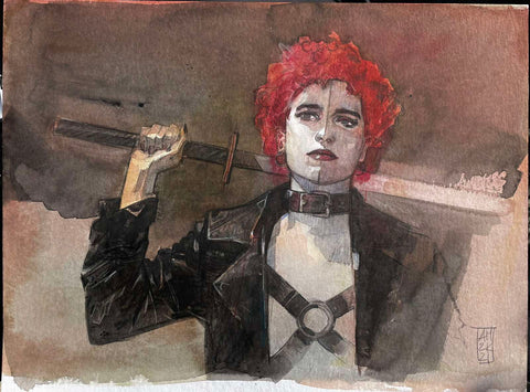 Alex Maleev Original Art Typhoid Mary Illustration