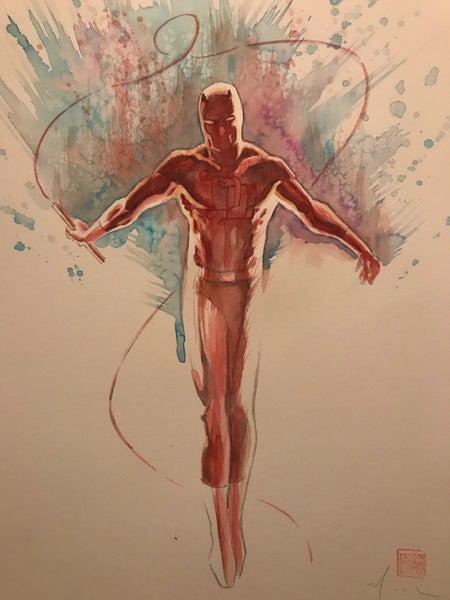 David Mack Original Art Daredevil #500 Study Pin-up