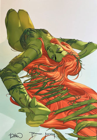 HAND SIGNED Simone Di Meo & Tomeu Morey Poison Ivy 11x17" Limited Edition of 20 Fan Expo Denver & Chicago Exclusive Fine Art Print
