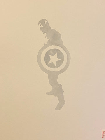 David Mack Original Art Captain America Winter Soldier Film Post-Credits Concept Art
