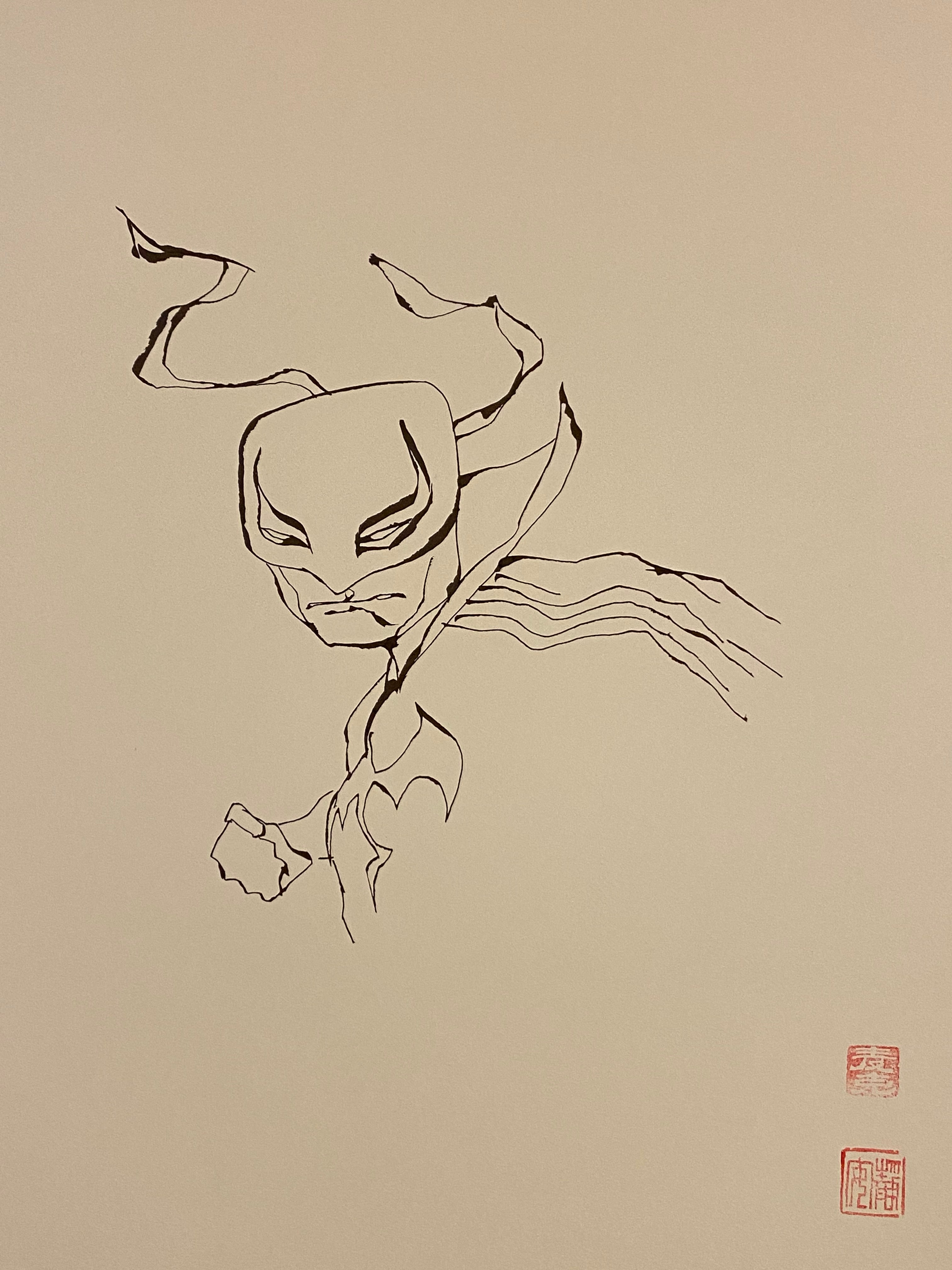 David Mack Original Art Jessica Jones #18 Cover Published Iron Fist Ink Layer