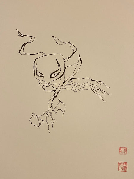 David Mack Original Art Jessica Jones #18 Cover Published Iron Fist Ink Layer