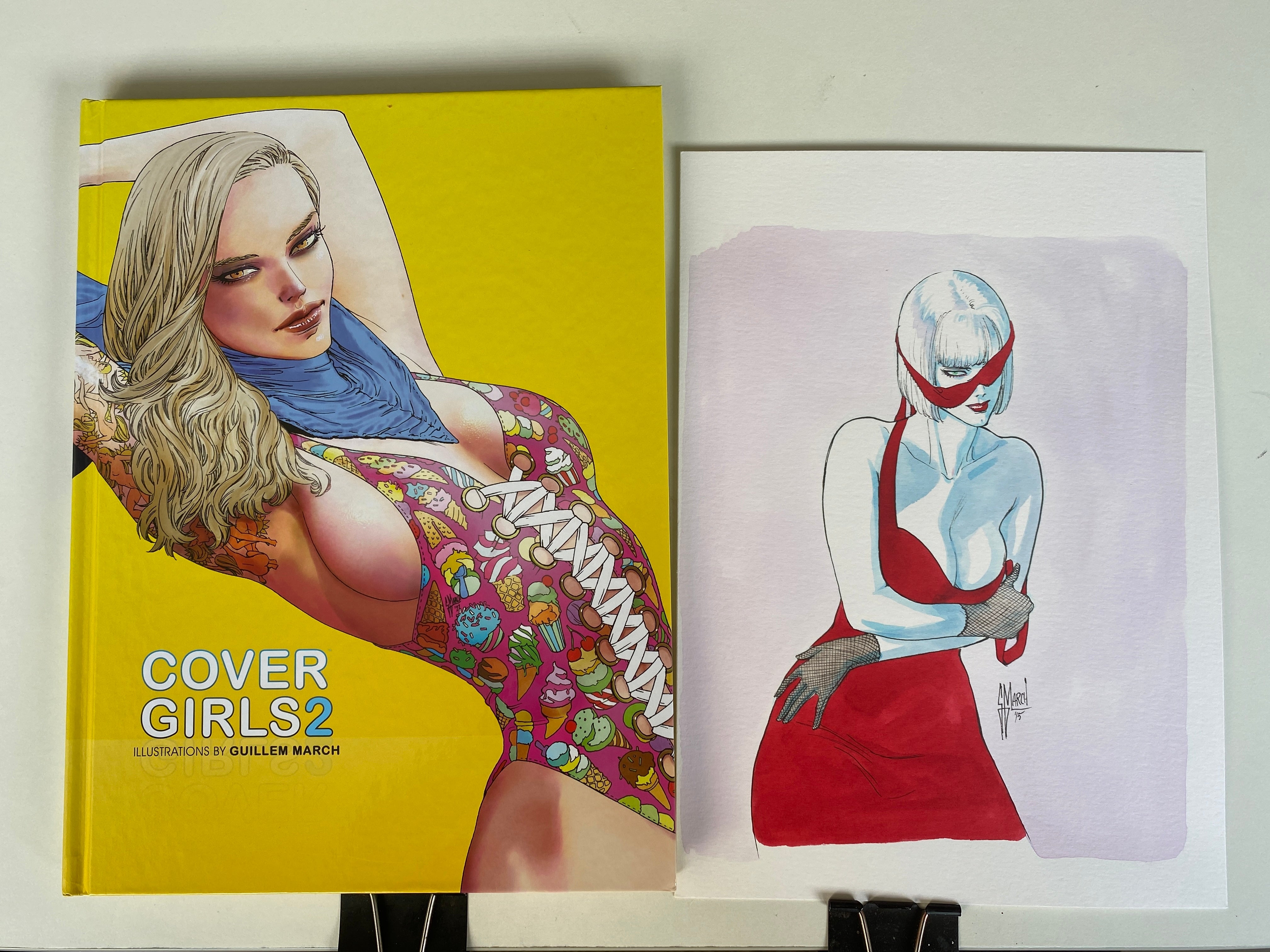 Guillem March Original Art Cover Girls 2 Published Art (Cover Girls 2 Book Included) 1