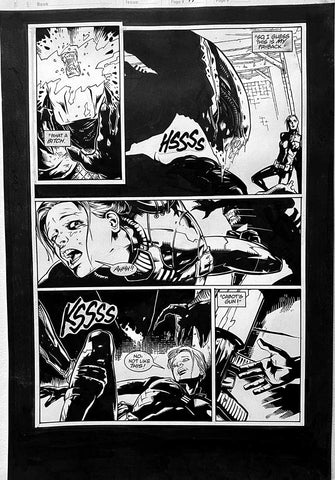 Alex Maleev Original Art Alien vs Predator: Eternal (1999) Page Reference 60
