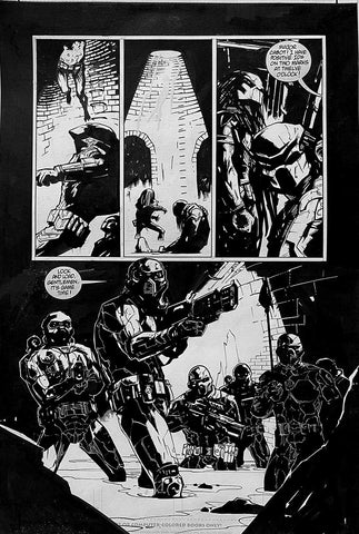 Alex Maleev Original Art Alien vs Predator: Eternal (1999) Page Reference 61
