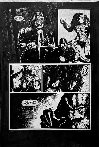 Alex Maleev Original Art Alien vs Predator: Eternal (1999) Page Reference 71