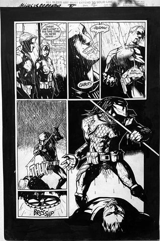 Alex Maleev Original Art Alien vs Predator: Eternal (1999) Page Reference 72