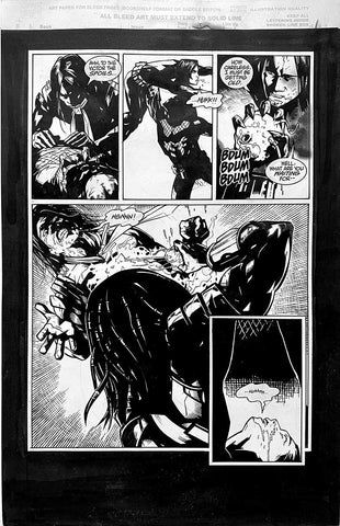 Alex Maleev Original Art Alien vs Predator: Eternal (1999) Page Reference 73