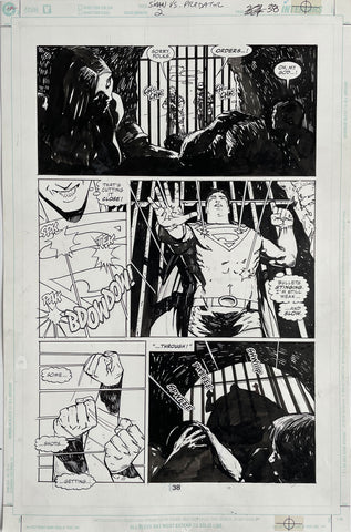 Alex Maleev Original Art Superman vs Predator (2008) Page Reference 79