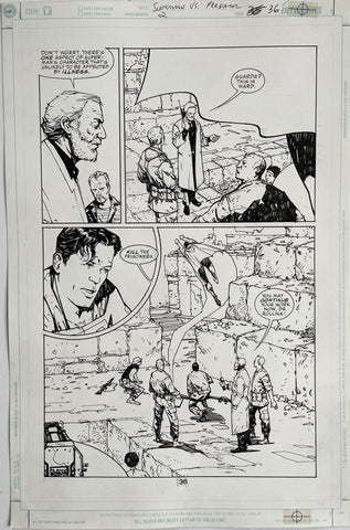Alex Maleev Original Art Superman vs Predator (2008) Page Reference 80