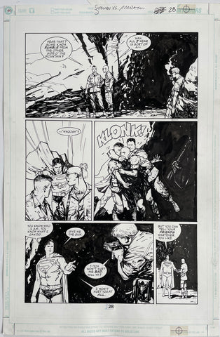 Alex Maleev Original Art Superman vs Predator (2008) Page Reference 81