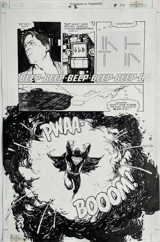 Alex Maleev Original Art Superman vs Predator (2008) Page Reference 83