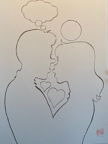 David Mack Original Art Archie: Married Life: 10th Anniversary Cover Silhouette