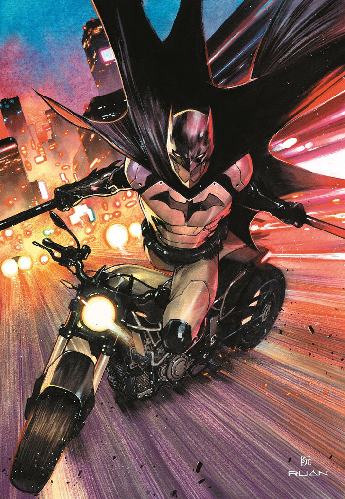 HAND SIGNED Dike Ruan Batman 11x17  Limited Edition Fine Art Print Comic Art