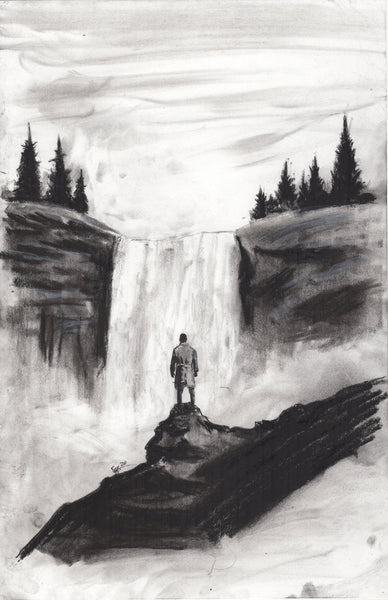 Chris Shehan Original Art Lost Falls Cover