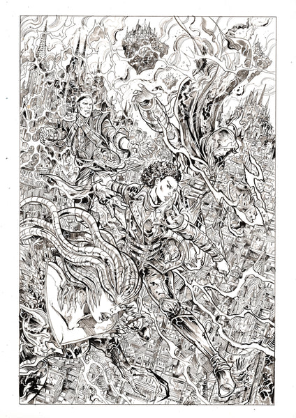 Vincenzo Riccardi Original Art Magic the Gathering #6 Cover