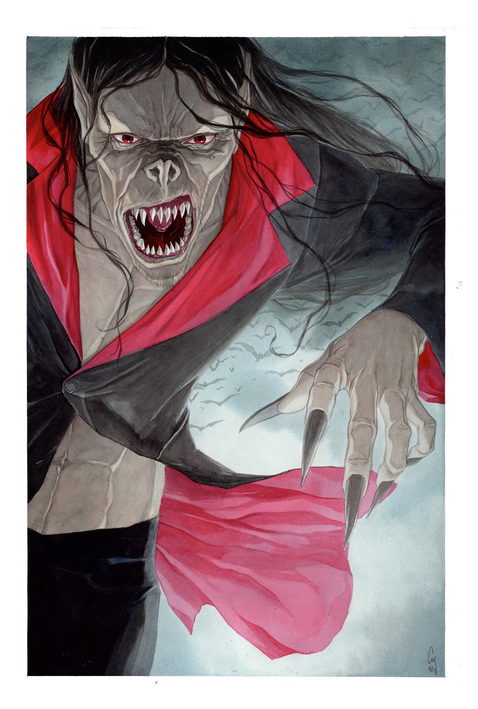 Guillaume Martinez Original Art Morbius Illustration