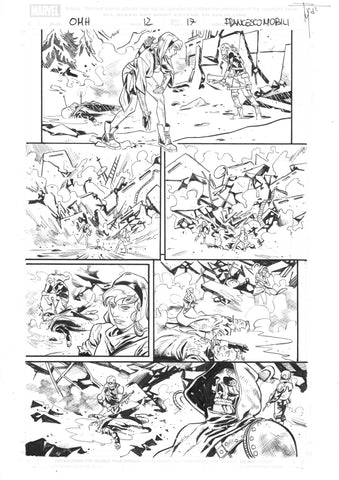 Francesco Mobili Original Art Old Man Hawkeye #12 Page 17